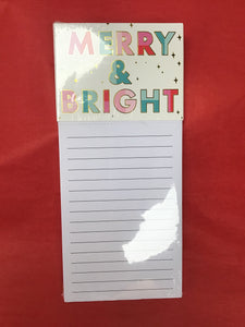 Merry & Bright Magnetic Notepad