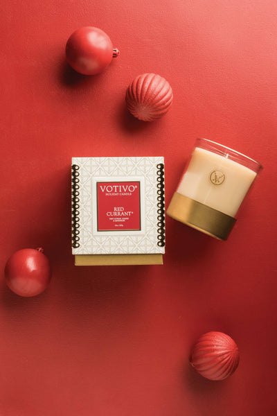 Votivo Holiday Candle- Red Currant