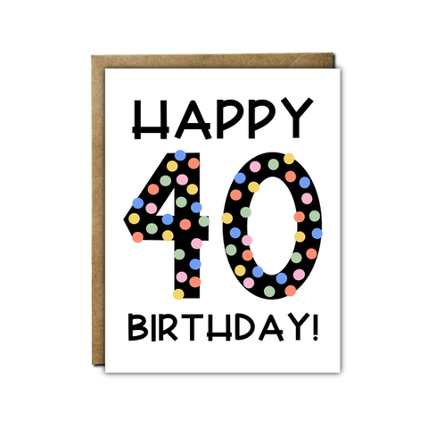 40 Happy Birthday Card
