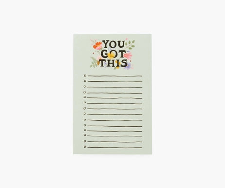 You Got This Checklist Notepad