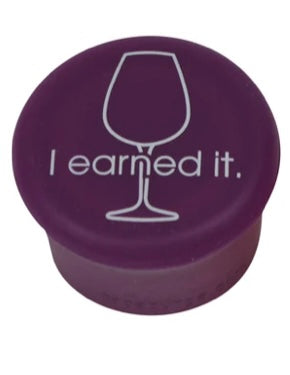 I Earned It Silicone Wine Cap