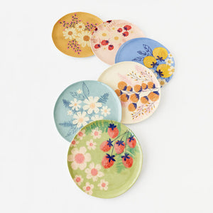 Berries and Florals Melamine Plate 11”
