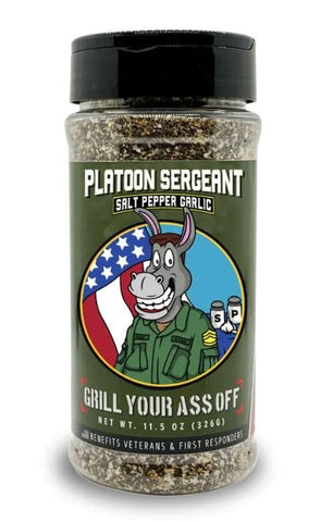 Grill Your Ass Off Platoon Sergeant Salt Pepper Garlic