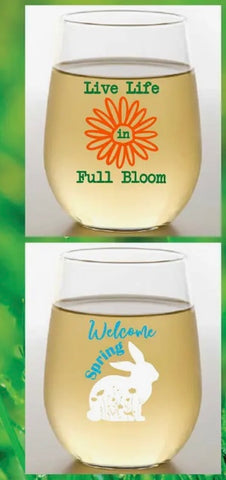 Wine-Oh Spring 2-Pack Shatterproof Wine Glasses