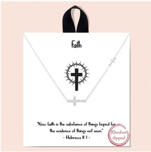 Faith necklace 16”-18”