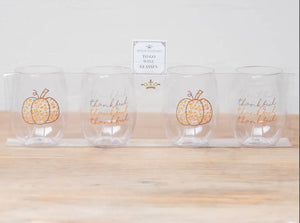Thanksgiving To-Go Wine Glasses