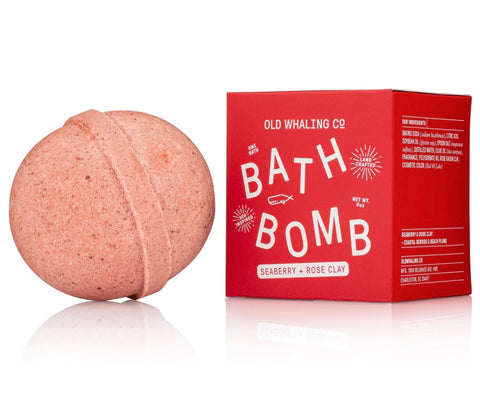 Old Whaling Co. Bath Bomb- Seaberry and Rose Clay