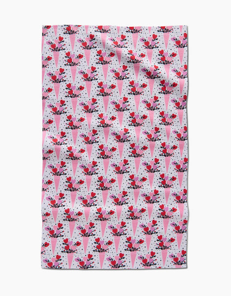 Love Bouquet Tea Towel