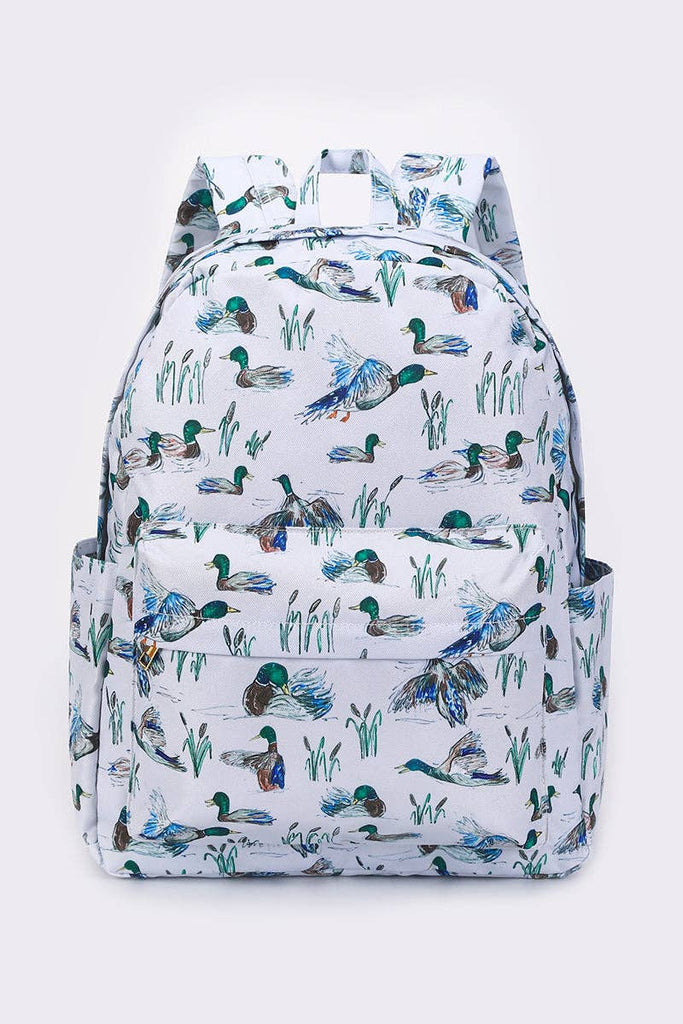 Kids Backpack With Duck Print - Thumbnail 2