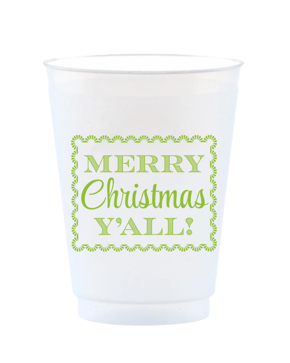 Merry Christmas Y’all Reusable Frost Flex Cups