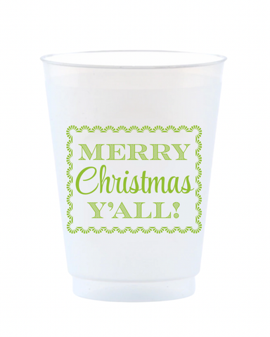 Merry Christmas Y’all Reusable Frost Flex Cups