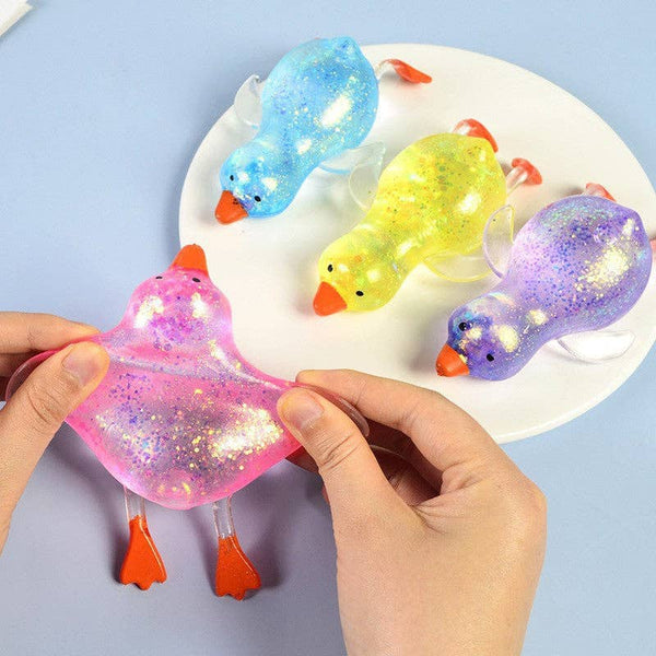 Cartoon Sequin Duck Squishy