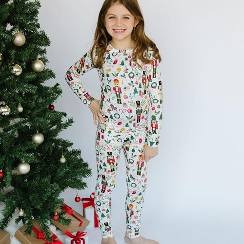 Christmas Nutcracker Cats Pajama Set