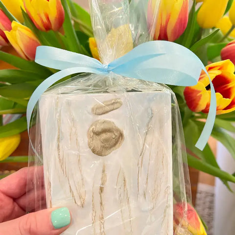 Wooden Block Painted Angel