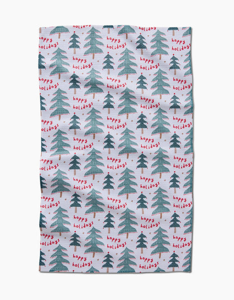 Berry Happy Holidays Tea Towel