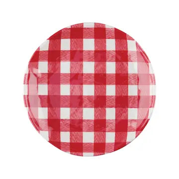 Gingham Red Melamine 6" Plate