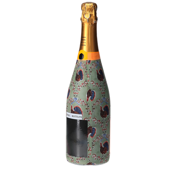 Autumn Turkey Trellis Champagne Bottle Wrap