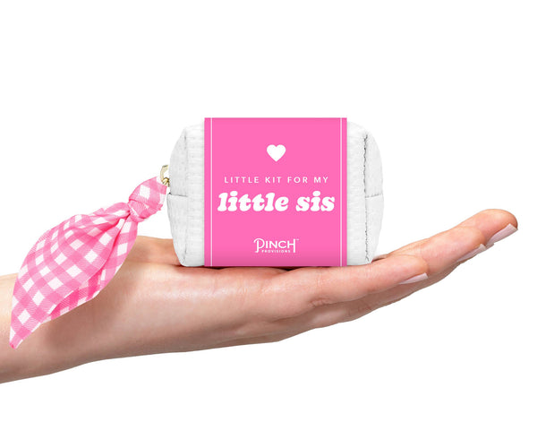 Little Sis Minimergency Kit | Sorority, Rush, Bid Week Greek: Peach Gingham