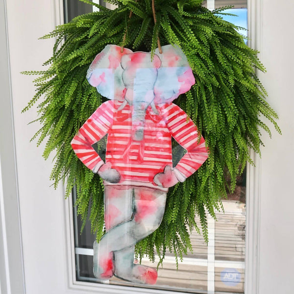 Red Elephant Door Hanger
