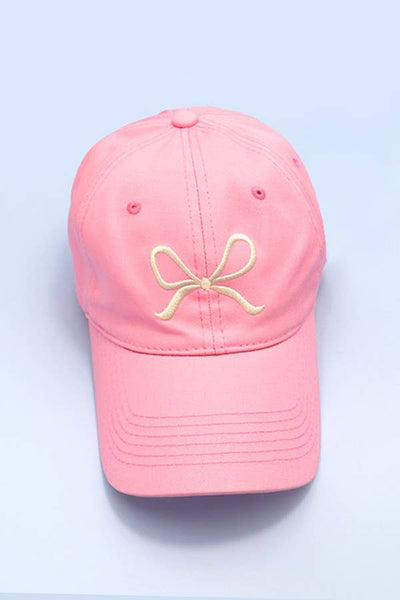 BOW RIBBON BASEBALL HAT CAP Mint