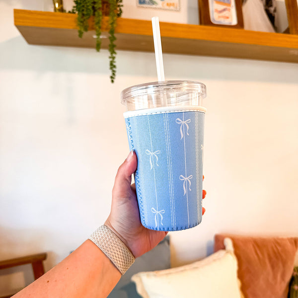 Grandmillenial Bows | Iced Coffee Sleeve  : Medium