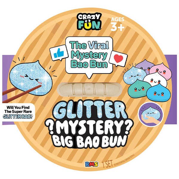 Crazy Fun Official Big Mystery 7" Bao Bun – Rare Glitter
