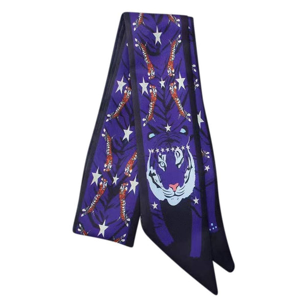 Twilly Satin Gameday Scarf: Maroon Print