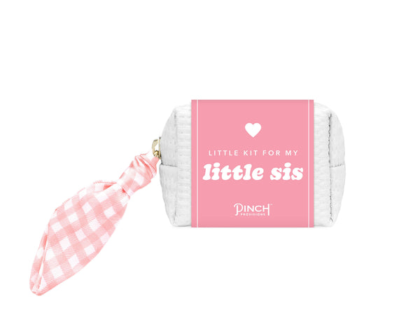Little Sis Minimergency Kit | Sorority, Rush, Bid Week Greek: Peach Gingham