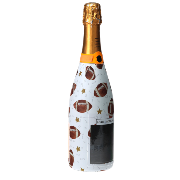 Footballs Champagne Bottle Wrap