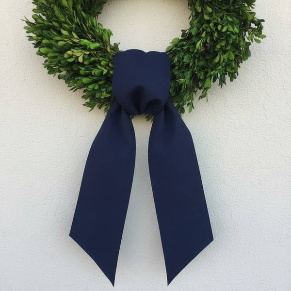 Cotton Wreath Sash | All-Season Holidays Entryway Decor : White