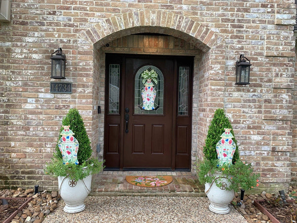 Rose Marie Ginger Jar Door Hanger