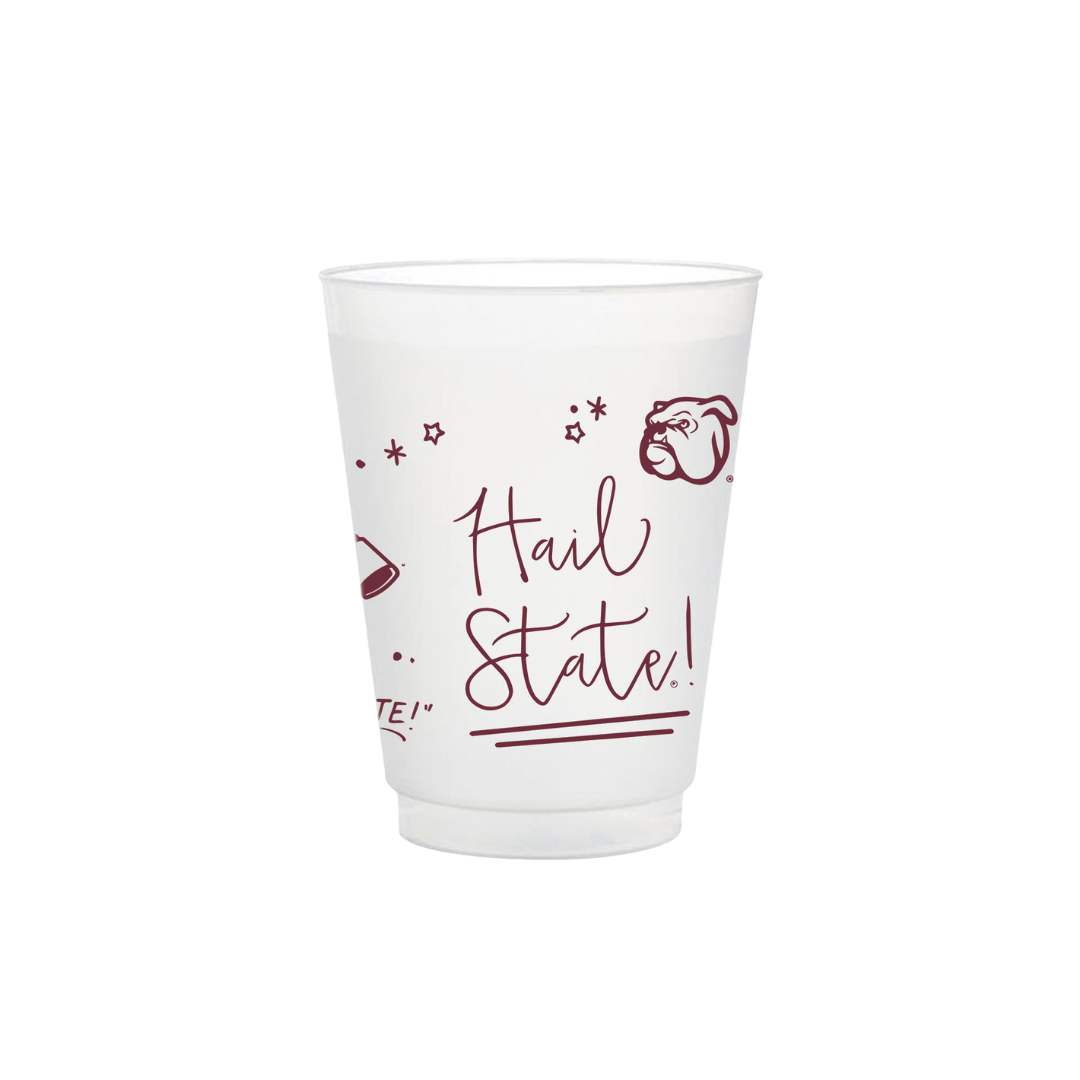 Mississippi State Frosted Flex Party Cups (8-Pack): MSS401242