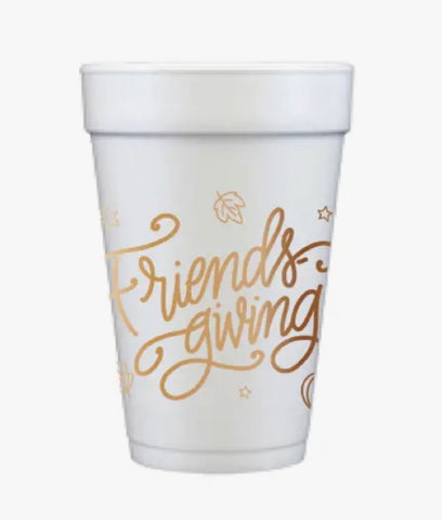 Friendsgiving Styrofoam Cups