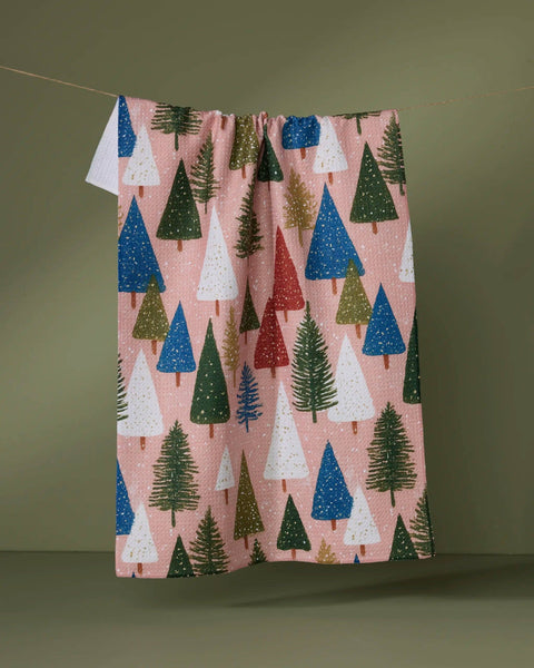Snowdrift Pines Tea Towel