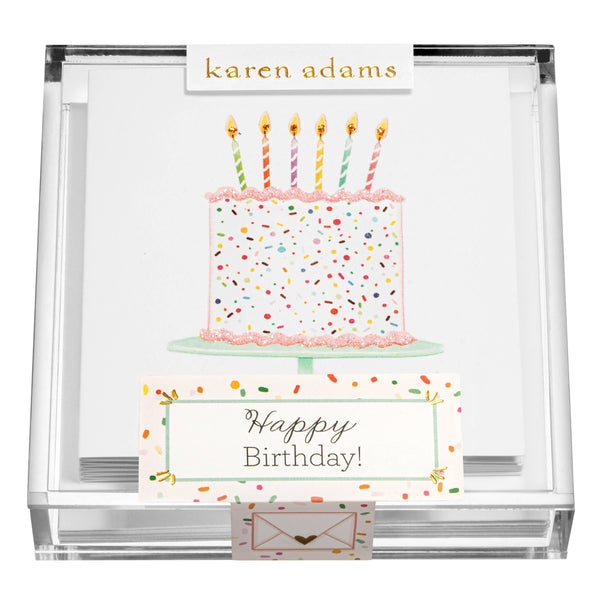 Happy Birthday Cake Gift Enclosures: Individual