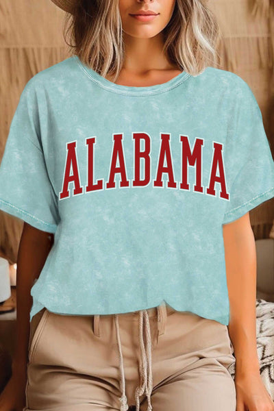 ALABAMA PUFF MINERAL GRAPHIC TSHIRTS: DUSTY PINK