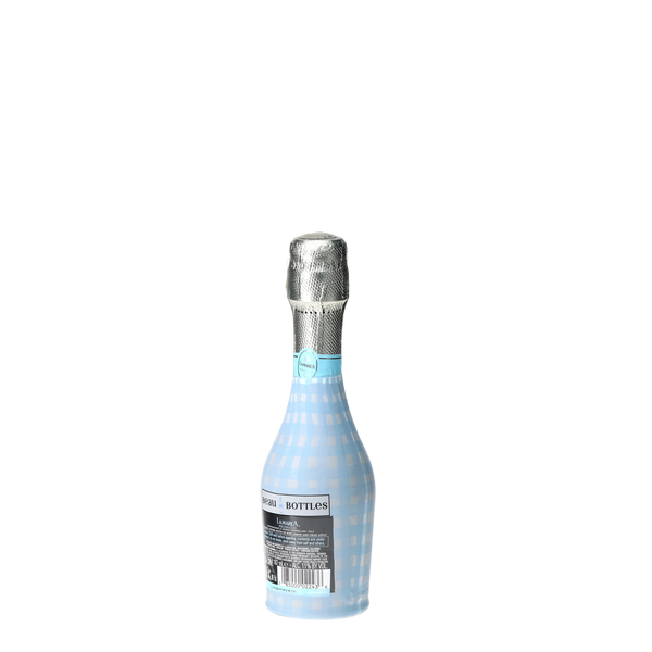 Beau Bottles Powder Blue Picnic Gingham - MINI Prosecco Collection - Set of 6 (Wraps Only)