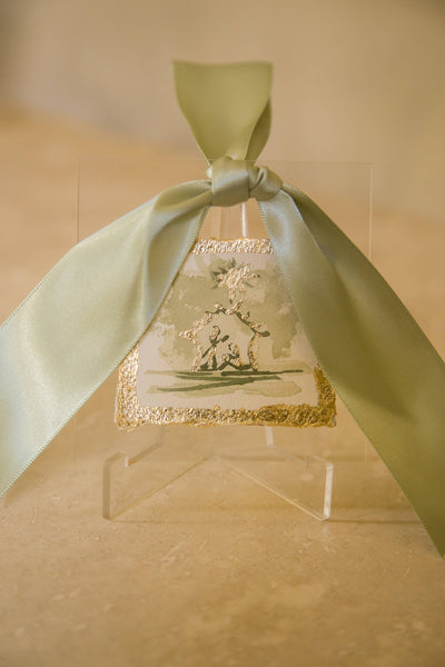 The Nativity - Hand Painted Watercolor Ornament