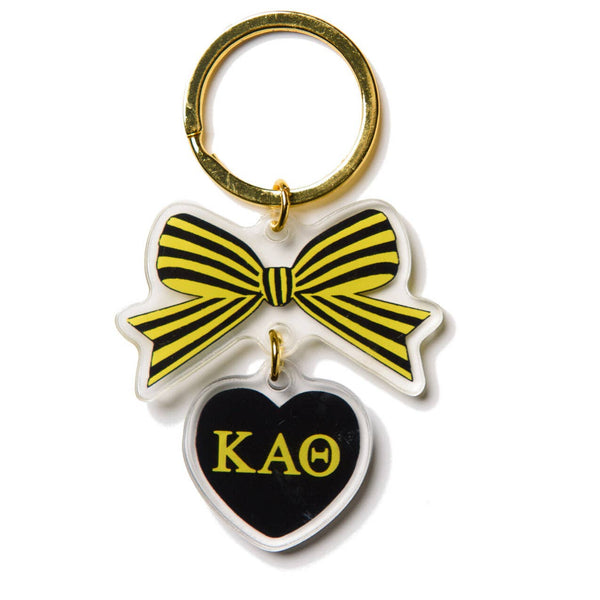 Sorority & Greek BOW-DACIOUS Keychain: Kappa Delta