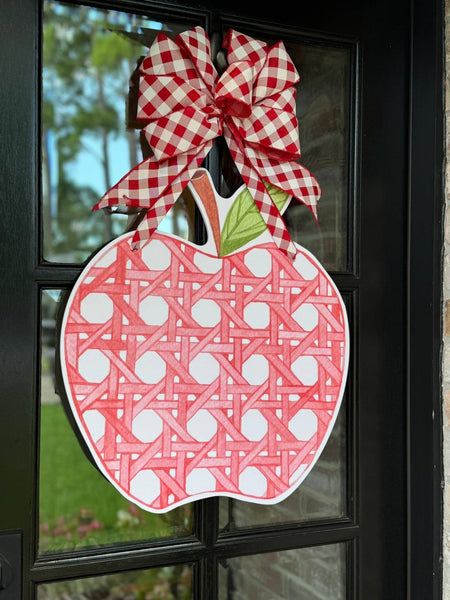 Apple of My Eye Bamboo Apple Door Hanger