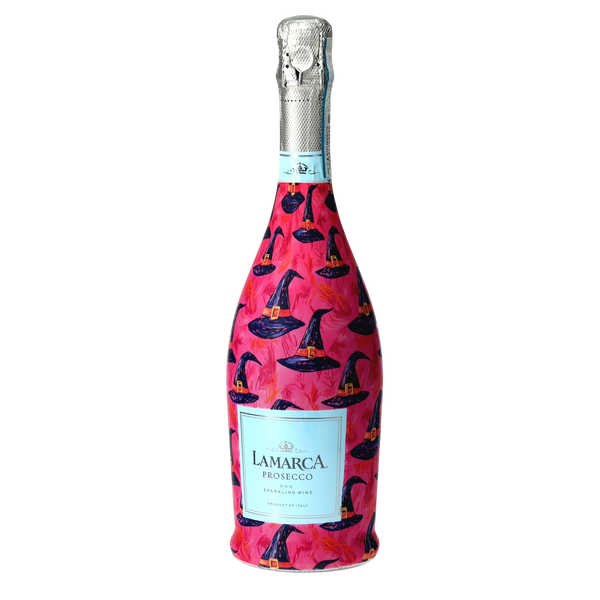 Preppy Halloween Witch Hats Prosecco Bottle Wrap