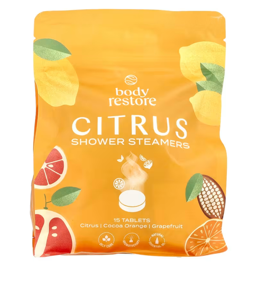 Body Restore Shower Steamers Bombs Bag or Single: 15 Pack Bag Eucalyptus Mint