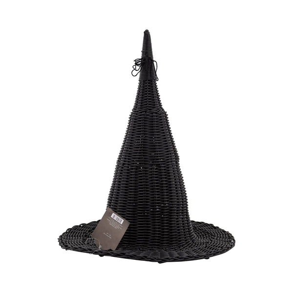 Faux Wicker Witch Hat - 18"