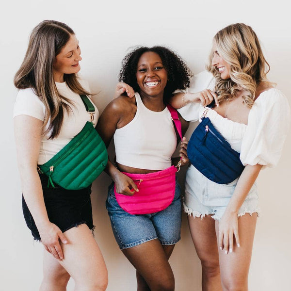Jolie Puffer Belt Bag Navy