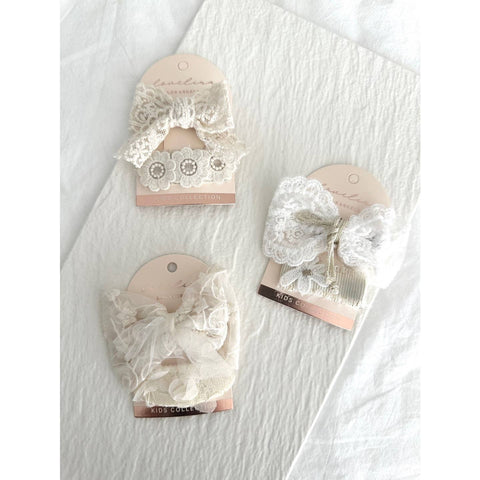 Lace Bow Hair Clip for Kids