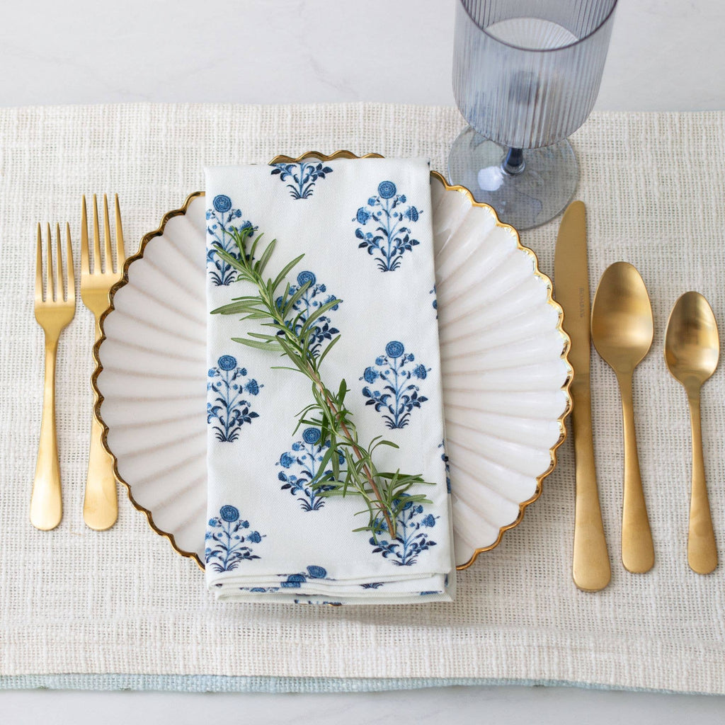 Tajik Home LLC Isabella Block Print Napkins - Thumbnail 2
