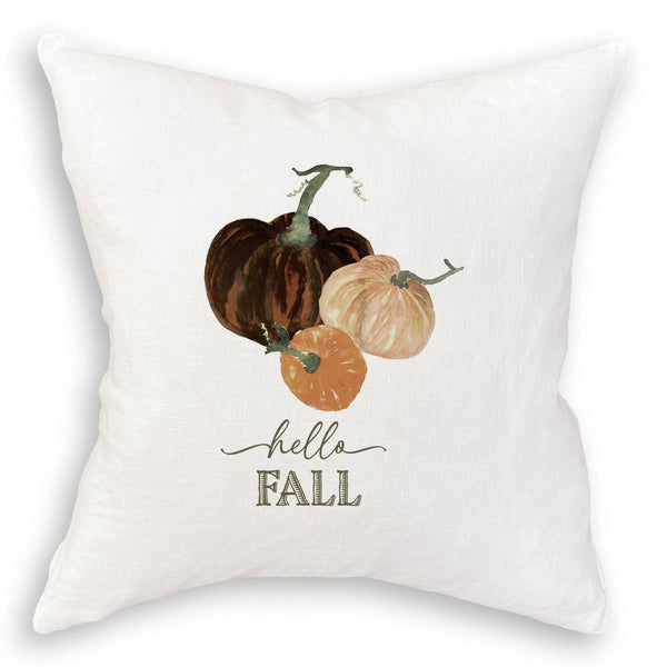 Mocha Pumpkins with Hello Fall: Dishtowel / -