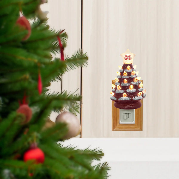 6.5" Mississippi State Xmas Tree Nite Lite