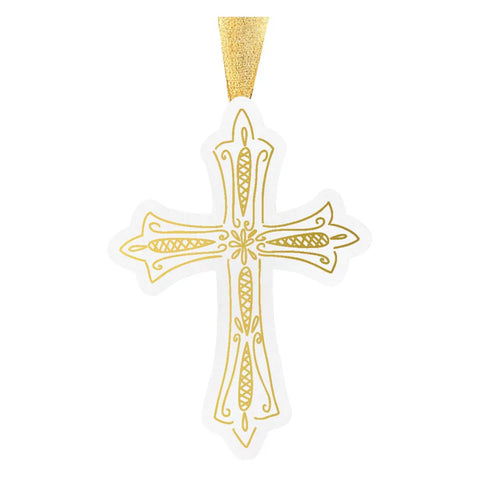 Mary Square Cross Ornament