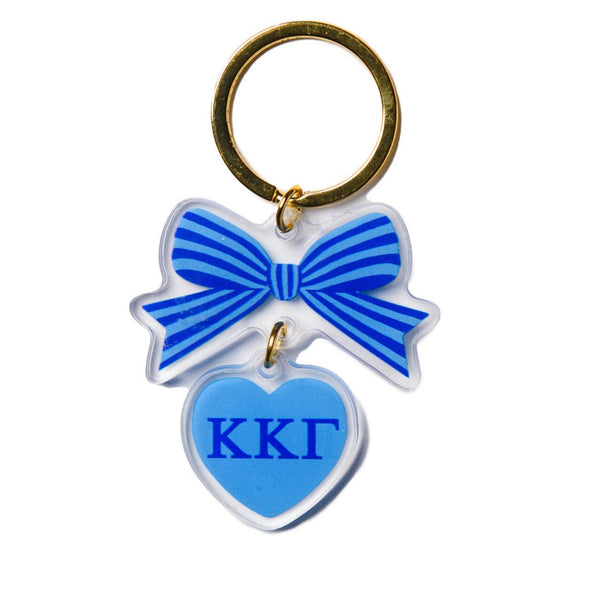 Sorority & Greek BOW-DACIOUS Keychain: Kappa Delta